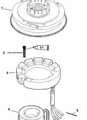 FLYWHEEL AND STATOR(MANUAL)