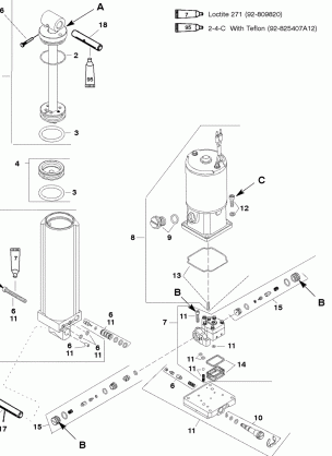 POWER TRIM COMPT'S (S / N-0G357070 & UP) (YELLOW FILL PLUG)