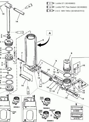 MAN. TILT COMPONENTS (DESIGN I) -L. SHAFT (S / N-C159200 & UP)