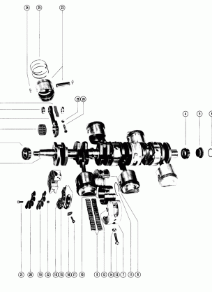 CRANKSHAFT PISTONS AND CONNECTING RODS