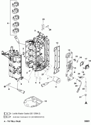 CYLINDER BLOCK AND CRANKCASE