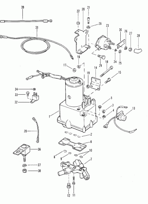 POWER TRIM COMPONENTS - WITH CIRCUIT BREAKER AND FUSE