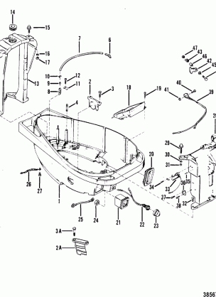 BOTTOM COWL AND SUPPORT BRACKETS