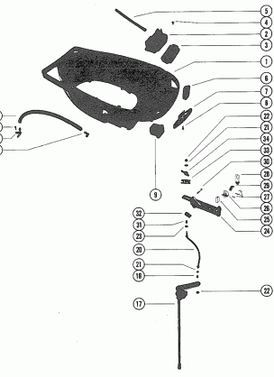 BOTTOM COWL AND SHIFT LINKAGE