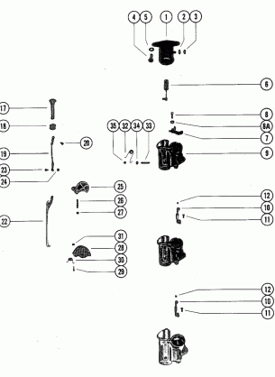 CARBURETOR LINKAGE AND CHOKE SOLENOID