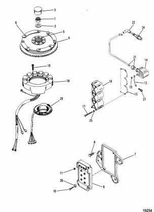 Flywheel Switch Box Ignition Coil and Stator