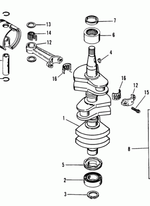 CRANKSHAFT PISTONS AND CONNECTING RODS