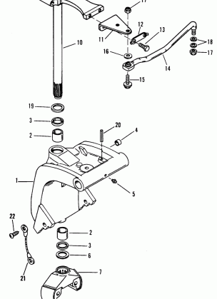 SWIVEL BRACKET (S / N: 0D182000 AND UP)