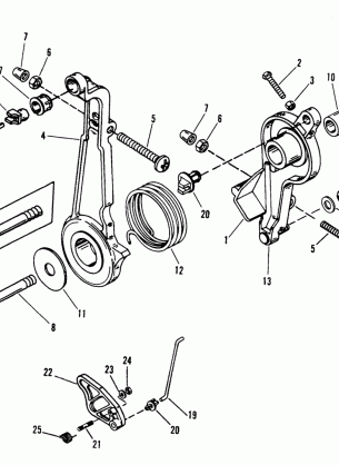 THROTTLE LEVER AND LINKAGE