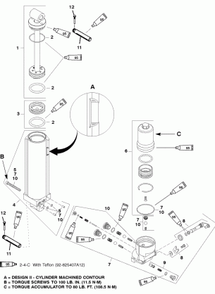 MANUAL TILT COMPONENTS (DESIGN II)