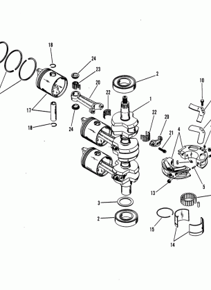 CRANKSHAFT PISTONS AND CONNECTING RODS