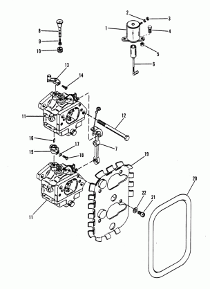 CARBURETOR LINKAGE AND CHOKE SOLENOID