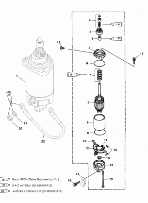 STARTER MOTOR (S / N-0G472132 & BELOW)