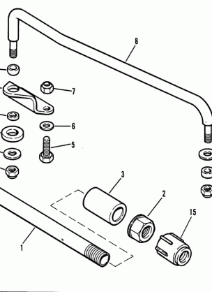 LINK ROD AND COMPONENTS (ELECTRIC LONG W / REMOTE CONTROL)