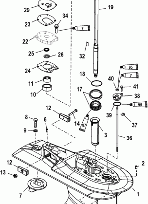 Gear Housing(Driveshaft)(Serial tahos_1C033811 & Up)