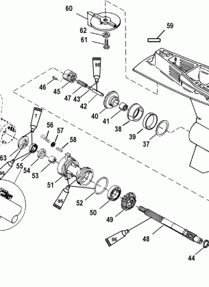 Gear Housing Propeller Shaft - 1.83:1 Gear Ratio