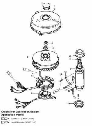 FLYWHEEL AND STARTER MOTOR (USA-0G437999 / BEL-9926999 &BELOW