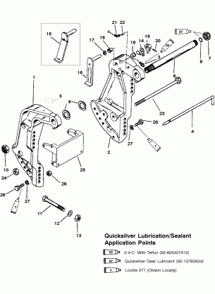 TRANSOM BRACKET (NON POWER TRIM & POWER TRIM)