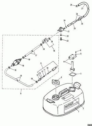 FUEL TANK AND FUEL LINES(ORIGINAL)(14 LITRE)