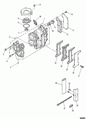 CRANKCASE AND CYLINDER HEAD