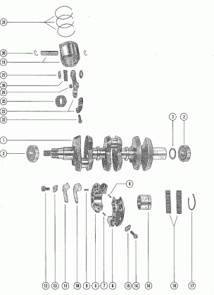 CRANKSHAFT PISTONS AND CONNECTING RODS