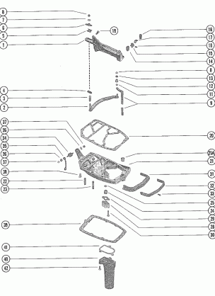 SHIFT LINKAGE AND EXHAUST PLATE