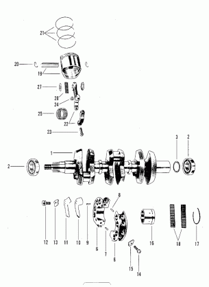 CRANKSHAFT PISTONS AND CONNECTING RODS