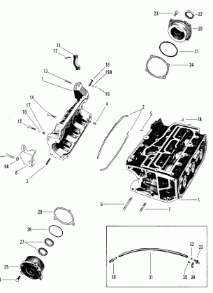 CYLINDER BLOCK AND CRANKCASE ASSEMBLY