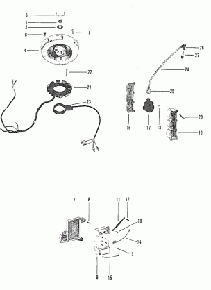 FLYWHEEL SWITCH BOX IGNITION COIL STATOR