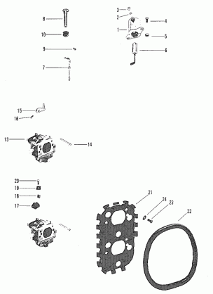 CARBURETOR LINKAGE AND CHOKE SOLENOID