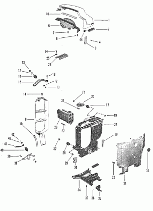 COWL SUPPORT BRACKETS