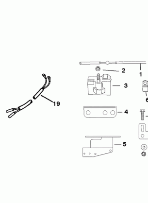 TILLER HANDLE ADAPTOR KIT (JET 65)