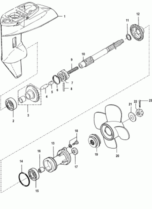 Gear Housing Propeller Shaft-Bigfoot