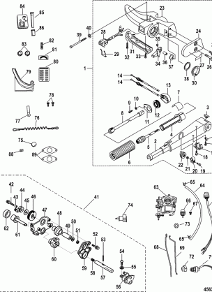 Tiller Handle Conversion Kit Electric - 8M0051063