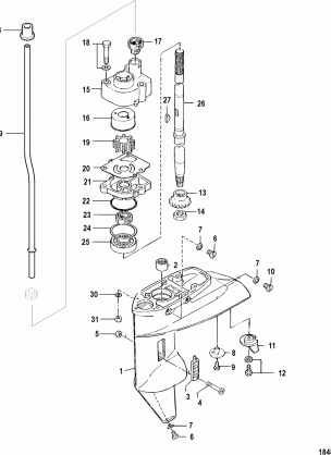 Gear Housing Driveshaft-Bigfoot