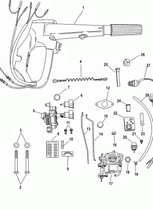 Tiller Handle Conversion Kit-Electric 896289A02