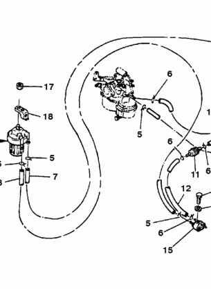 FUEL LINES / FILTER (S / -M-001412 / ML-318705 & BELOW)