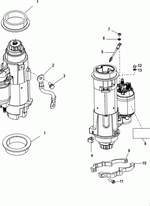 Starter Motor 1B759587 and Below