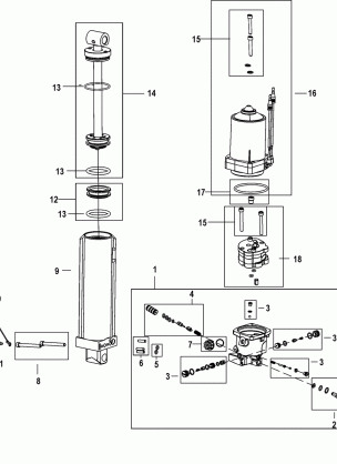 Power Trim Assembly - Components