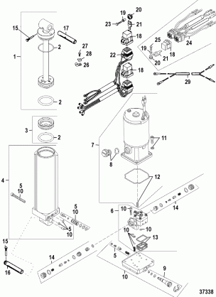 POWER TRIM(YELLOW FILL PLUG)(G359968 / 9934137 AND UP