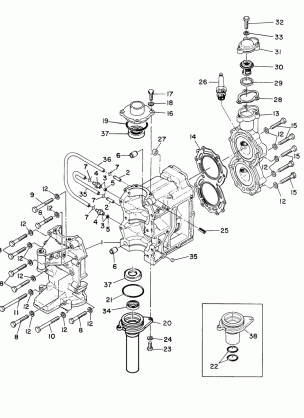 CRANKCASE AND CYLINDER HEAD