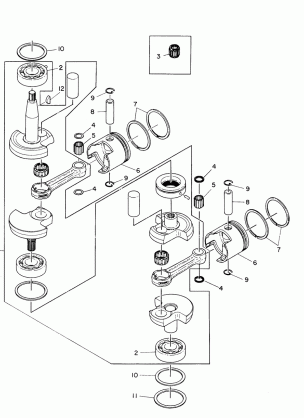 CRANKSHAFT AND PISTON