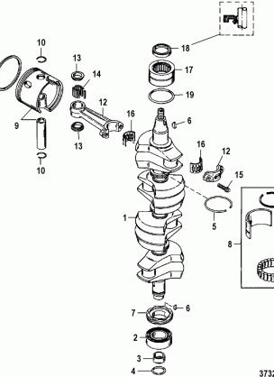 CRANKSHAFT PISTONS AND CONNECTING RODS