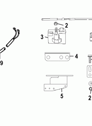 TILLER HANDLE ADAPTOR KIT(JET 80)