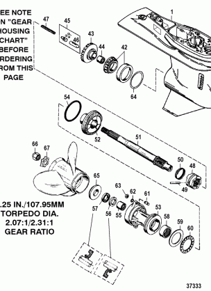 GEAR HOUSING(PROP SHAFT)(3 JAW REVERSE CLUTCH)