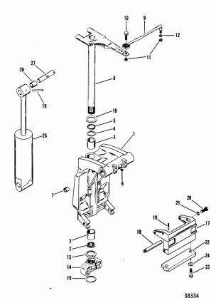 SWIVEL BRACKET AND STEERING ARM