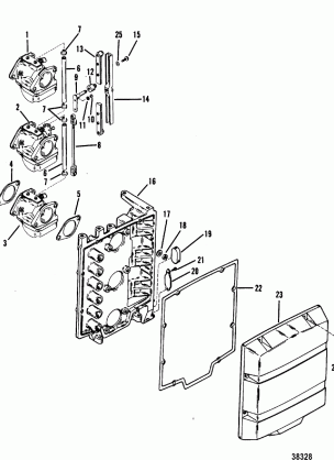 CARBURETOR AND ATTENUATOR PLATE