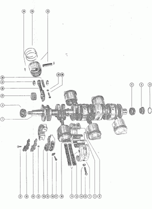 CRANKSHAFT PISTONS AND CONNECTING RODS