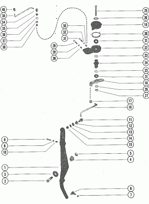 THROTTLE LEVER AND LINK RODS