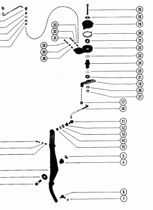 THROTTLE LEVER AND LINK RODS